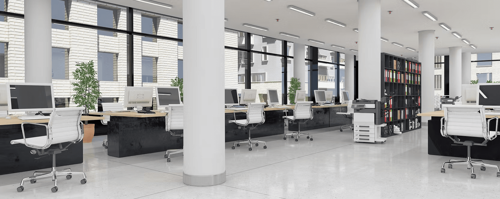 Clean professional office space in Melbourne after a commercial clean